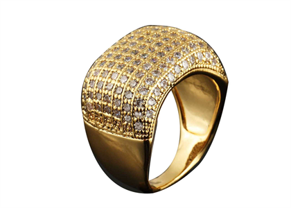 Gold Plated Mens Ring